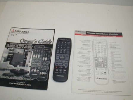 Mitsubishi Model 50111 - 50 inch Projector Monitor Remote and Manuals (Item #17) (Has Been Tested And Works Fine) $28.00
